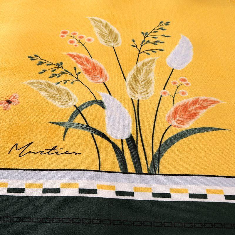 Winter thickened milk velvet four-piece set warm coral velvet double-sided velvet quilt cover bed sheet plus velvet bed skirt bedding