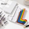 Card Making Alignment Tool Paper Crafting Guide with Case, Precision Layering & Matting Spacers for DIY Craft Spacing and Scrapbooking, Color-Coded