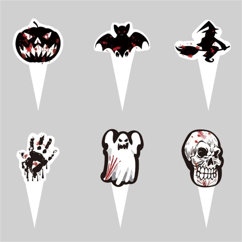 Halloween Cupcake Wraps Cheese Marker for Cheeseplate Appetizers Sandwiches Cupcake Muffin Wraps Party Supplies