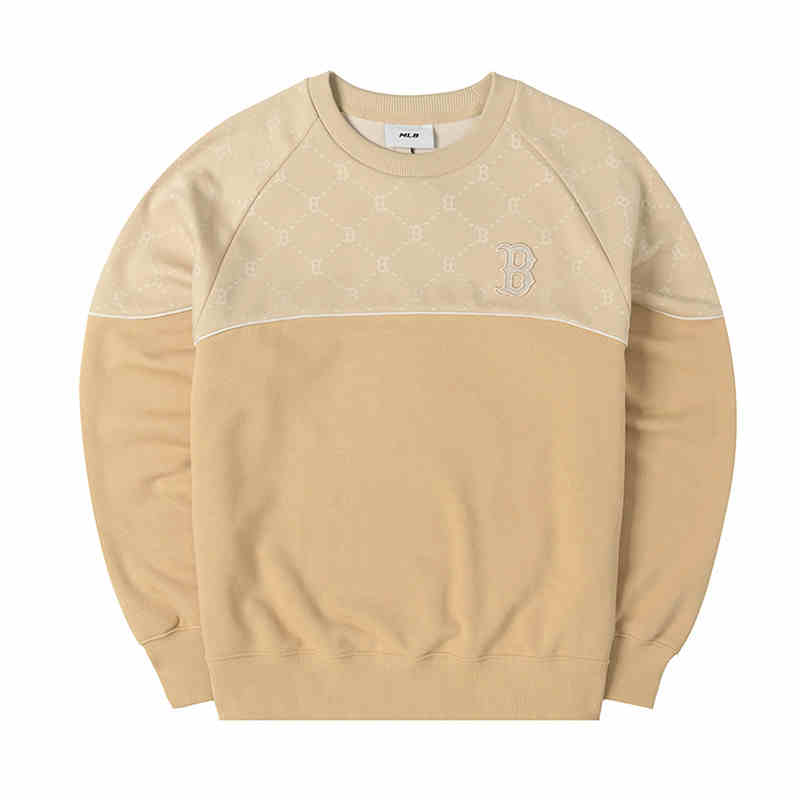 MLB Boston Red Sox Sweatshirt Unisex Light Beige 3AMTM0951-43BGL S