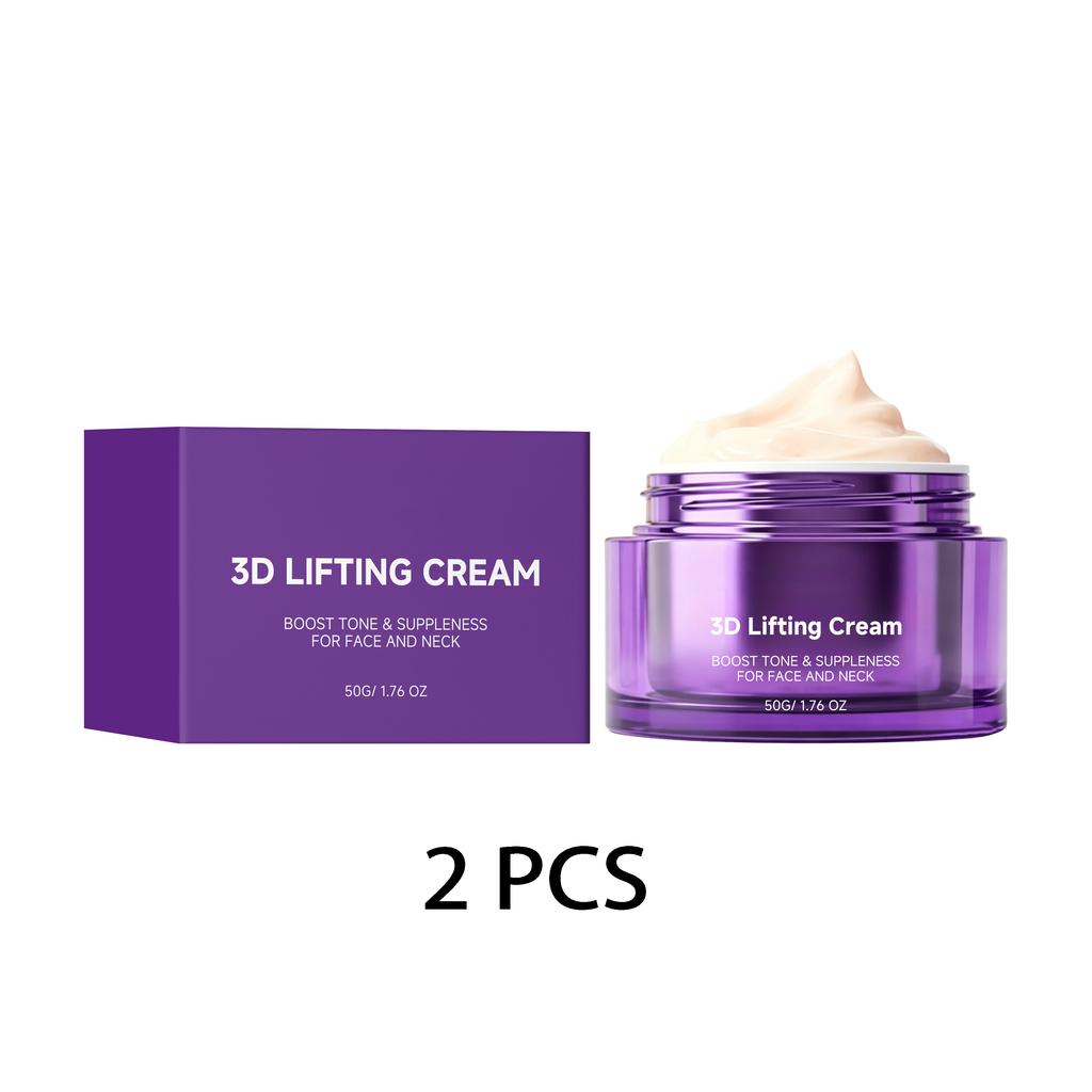 3D Lifting Cream Face Neck Facial Cream Moisturizer Nourishing Hydrates Skin Boosts ElasticDaily Day Night Neck Skin Care Cream