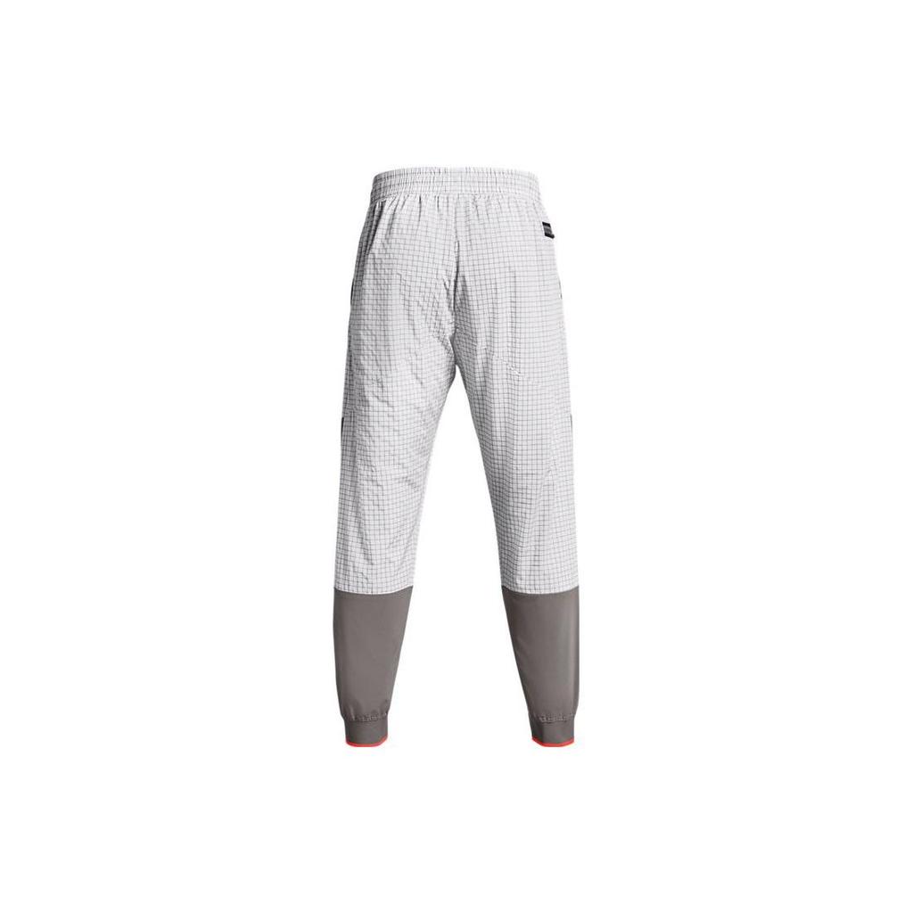 Under Armour Woven Series SS22 Training Laufen Casual Gespleißte Jogginghose Herren Unterteile Weiß 1366187-066