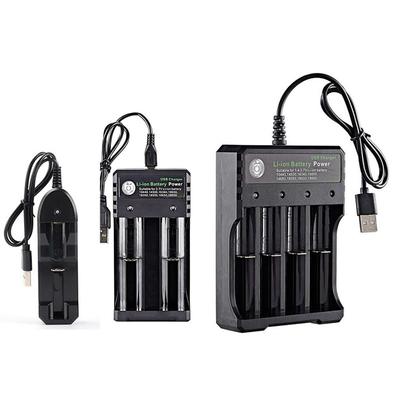 1 2 4 Sloturi 3,7 V 18650 14500 USB Litiu-ion Baterie Încărcător Încărcare independentă AA 1,5 V 18350 16340 Adaptor