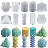 3D Cylinder Candle Mold DIY Candle Silicone Mold Cake Resin Molds 3D Art Wax Candle Making Mould Silicone Handmade Soap Molds