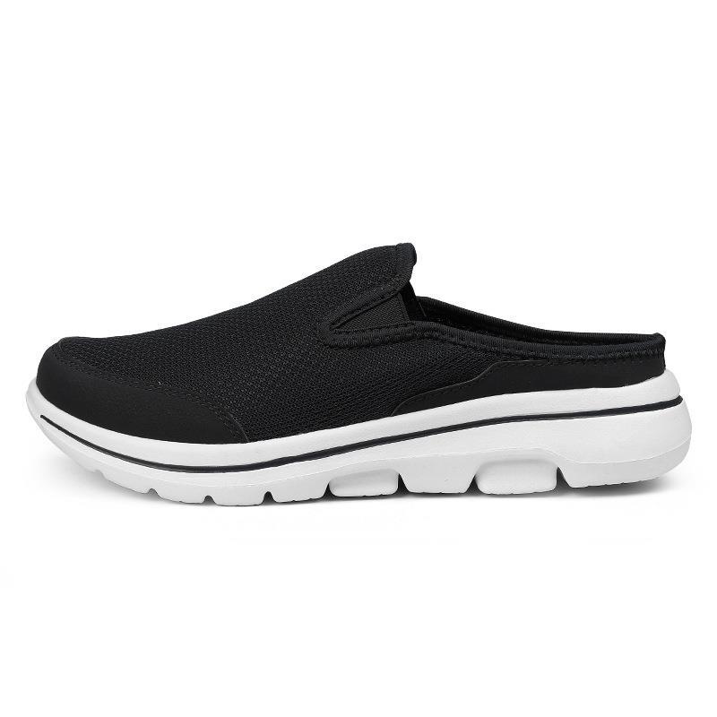 

Summer and autumn new couple large size casual breathable half-drag lazy shoes outdoor hiking men s and women s flats lightweight 48