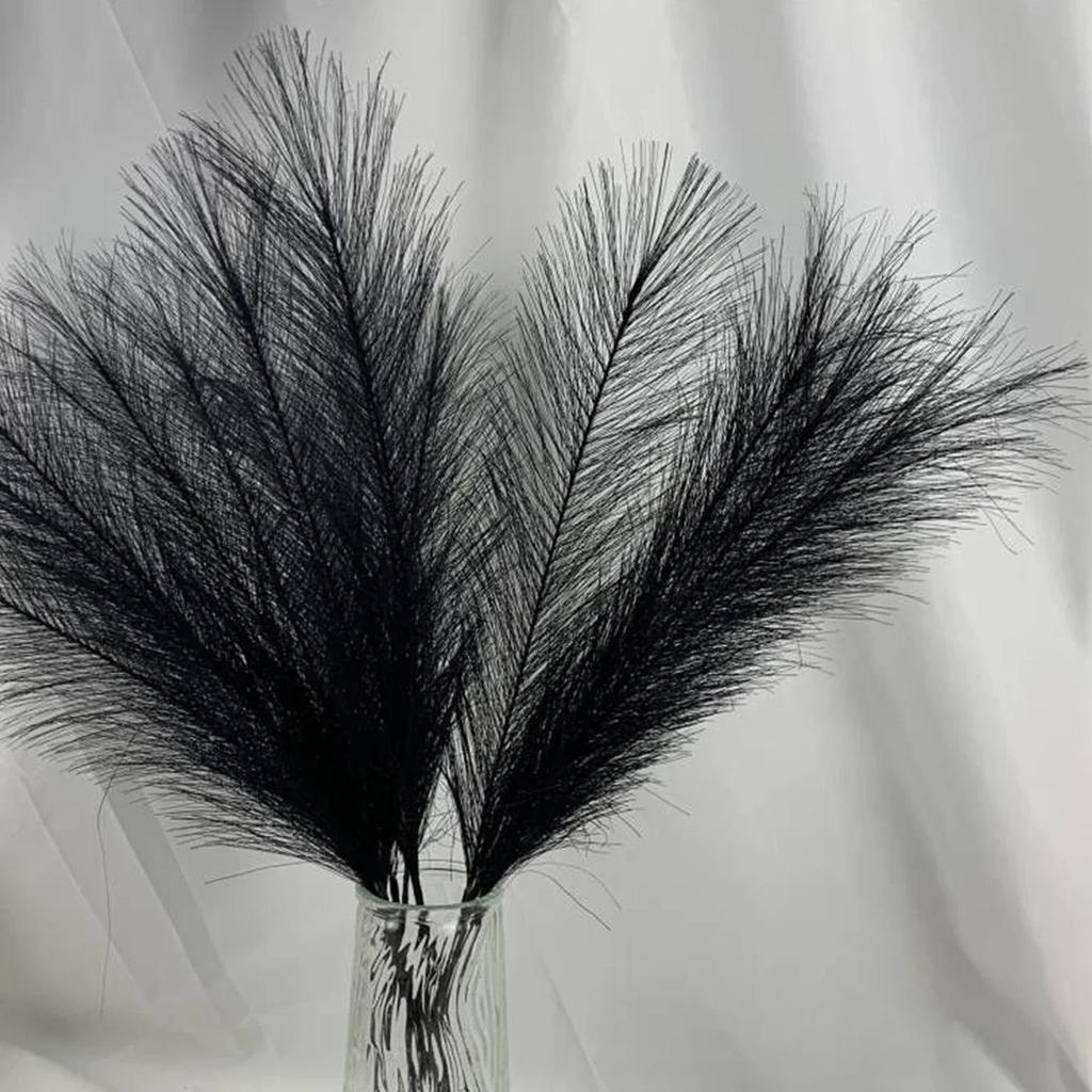 7pcs-Artificial Flowers Fluffy Grass Decor Fake Plant Reed Flower for Wedding Boho Bouquet Office Hotel Vase Decoration