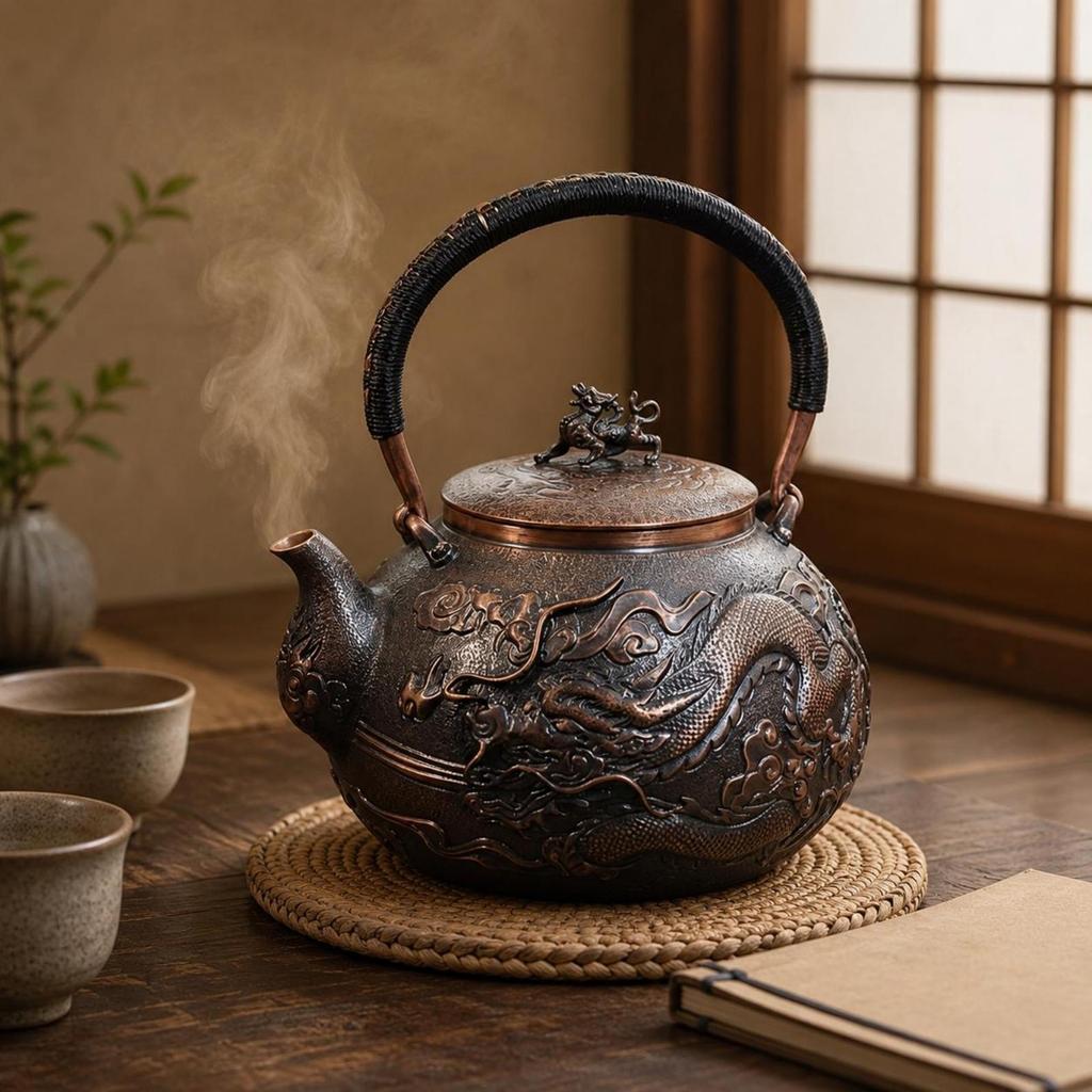 Copper Teapot Outdoor Use Handmade Kettle