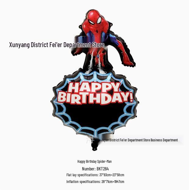 Spider-Man Superhero Series Birthday Party Aluminum Foil Balloons