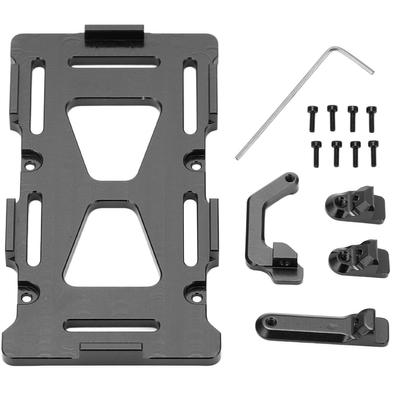Suporte de Bateria RC Liga de Alumínio Placa de Montagem de Bateria RC para Axial SCX24 AXI90081 AXI00001 AXI00002 Carro RC 1/24