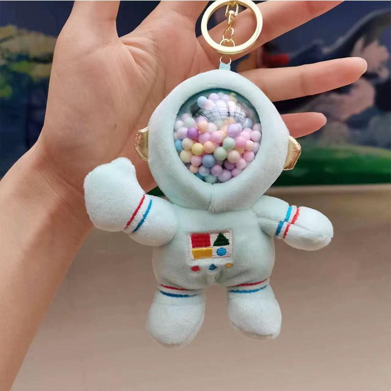 Unique Plush Bear Astronaut Keychain In Soft Colors Perfect For Children Birthday 15cm Gift
