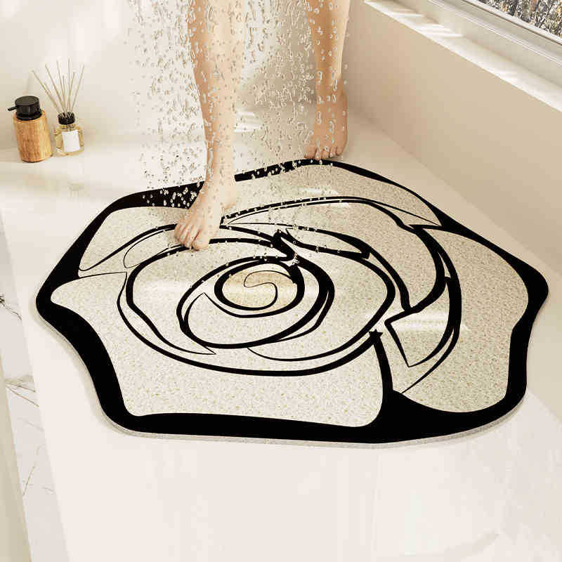 

Новый нескользящий коврик для ванной комнаты, душевой комнаты, ванной, коврик против падений, туалета, туалета, ванной, водонепроницаемый коврик 60x60CM