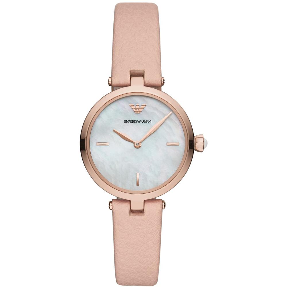 Emporio Armani Arianna White Pink Leather Ladies Quartz Watch AR11199 белый