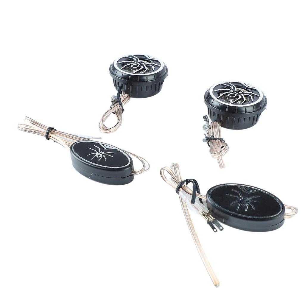 Car Loudspeakers Stereo Round Tweeter with Chrome Plated Spider Pattern for Car Truck