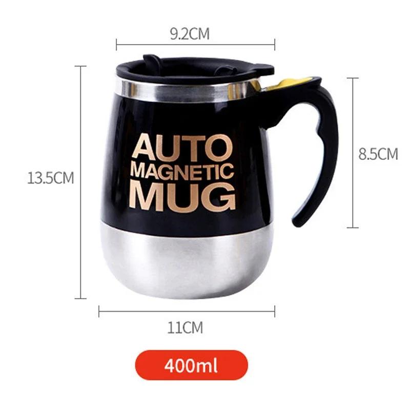 1 pz Acciaio Inossidabile Auto-Mescolante Coperchio Automatico Tazze per Mescolare il Latte Shaker Elettrico Pigro Intelligente Tazza da Caffè