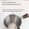 Practical Espresso Filter Cup With Handle and Scale Stainless Steel Milk Ounces Cup With Measurement Marks