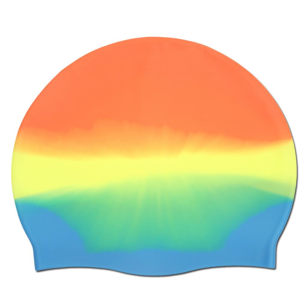 Silicone Swim Cap Non-Slip Swim Cap With Ear Protection Premium Tear-Resistant Summer Beach Vacation Activities For Adults