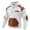 Men's Colorblock Sweatshirt Hoodie Men's Sports Large Size Casual Sweatshirt