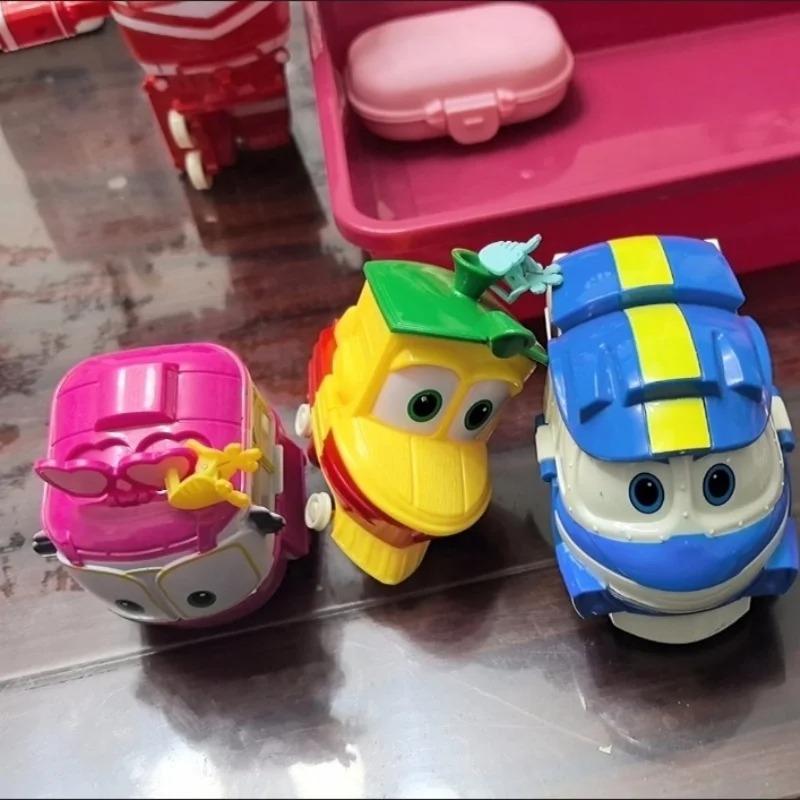 Children Cartoon Trains Deformation Robots Model Toys Plastics Train Action Figure Robot Car Anime Game Kids Gifts