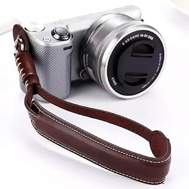 Quick Release Camera Wrist Strap, PU Leather Safety Hand Strap Rope for DSLR Mirrorless Compact Digital Cameras
