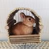 Kaninchen Haus Zähneknirschen Natürliche Holz Zweige Weben Hütte Chinchilla Nest Hamster