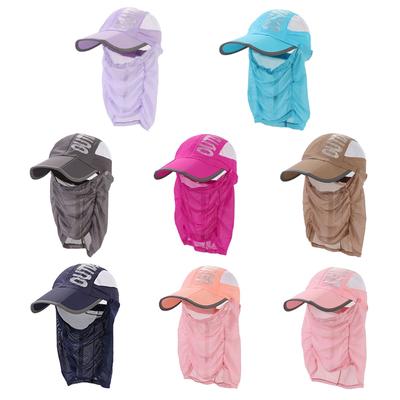 Women's Sun Visor Foldable Baseball Cap Wide Brimmed UV for Protection Mesh