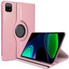 Case for Xiaomi Pad 6 / 6 Pro, 360° Rotation Shockproof Protection Synthetic Leather Pink