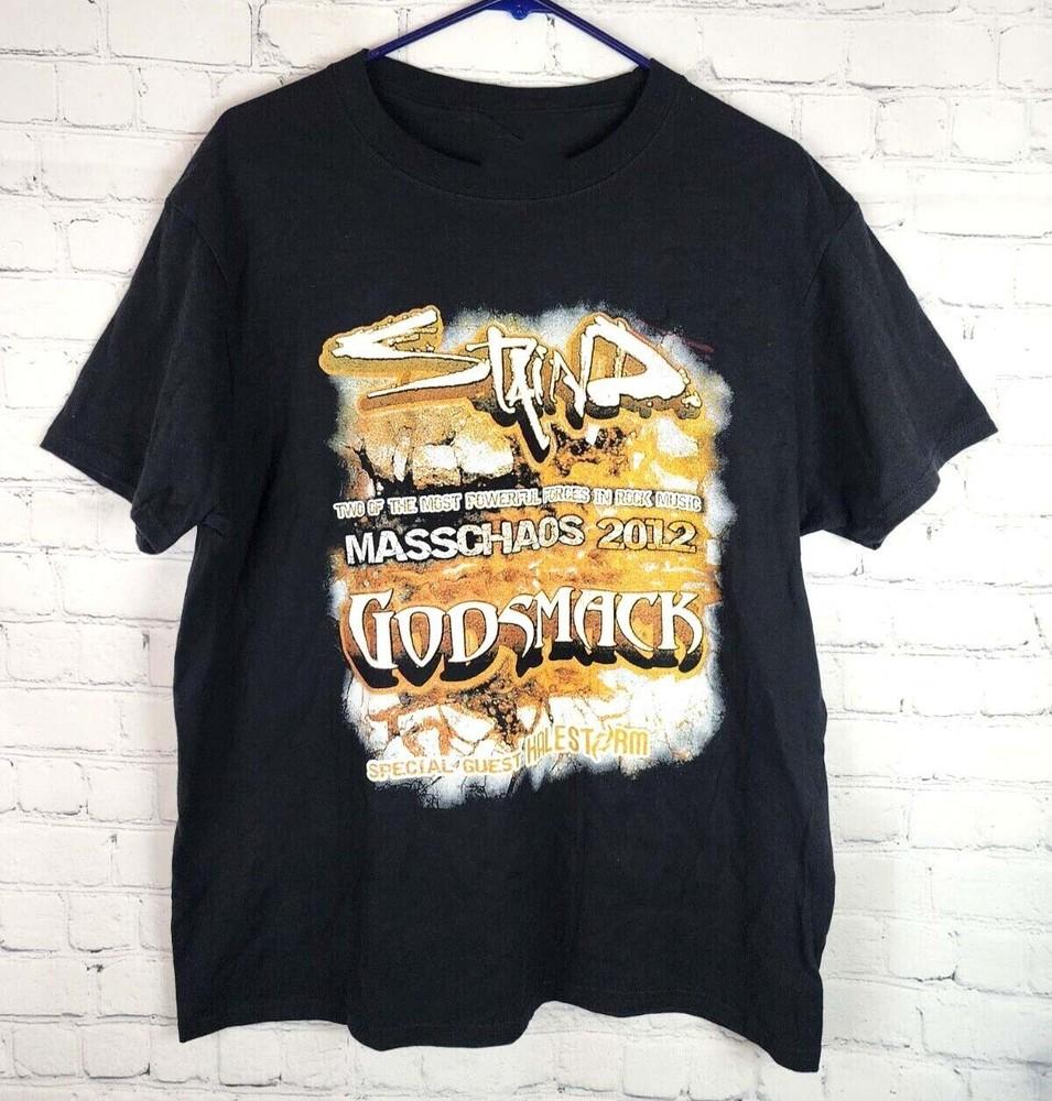 Rare Staind Godsmack Cotton All Size Shirt Unisex NI659