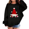 Children's Fashionable Casual Long-sleeved Loose Christmas Print Pullover Sweatshirt