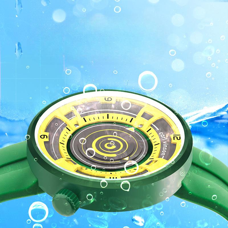 Modne wodoodporne zegarki męskie i damskie dla studentów z silikonowym paskiem, zegarek sportowy