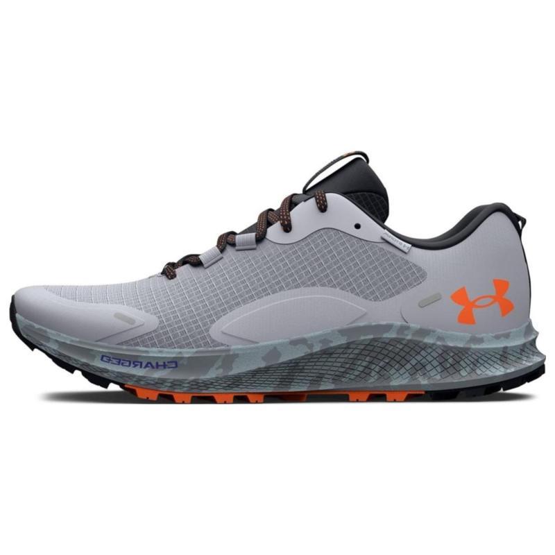 Under Armour Charged Bandit Trail 2 Low Top Running Shoes Men's Gray Sneakers 3024725-100
