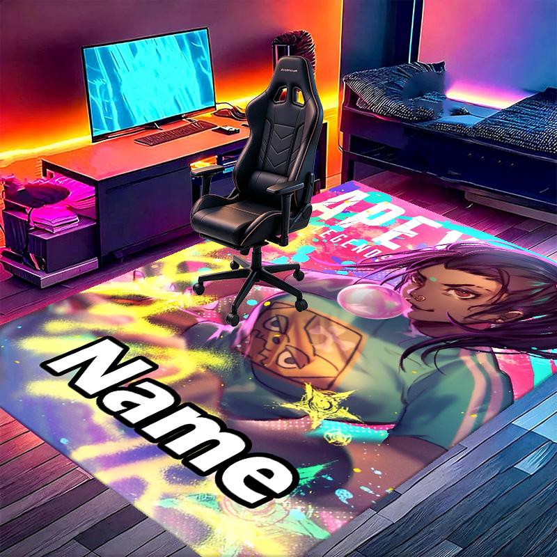 Custom Name Personalized Apex Legends Print Carpet, Versatile Home Decor Rug, for Playroom, Apartment, Balcony, Entryway, Hallway Gift