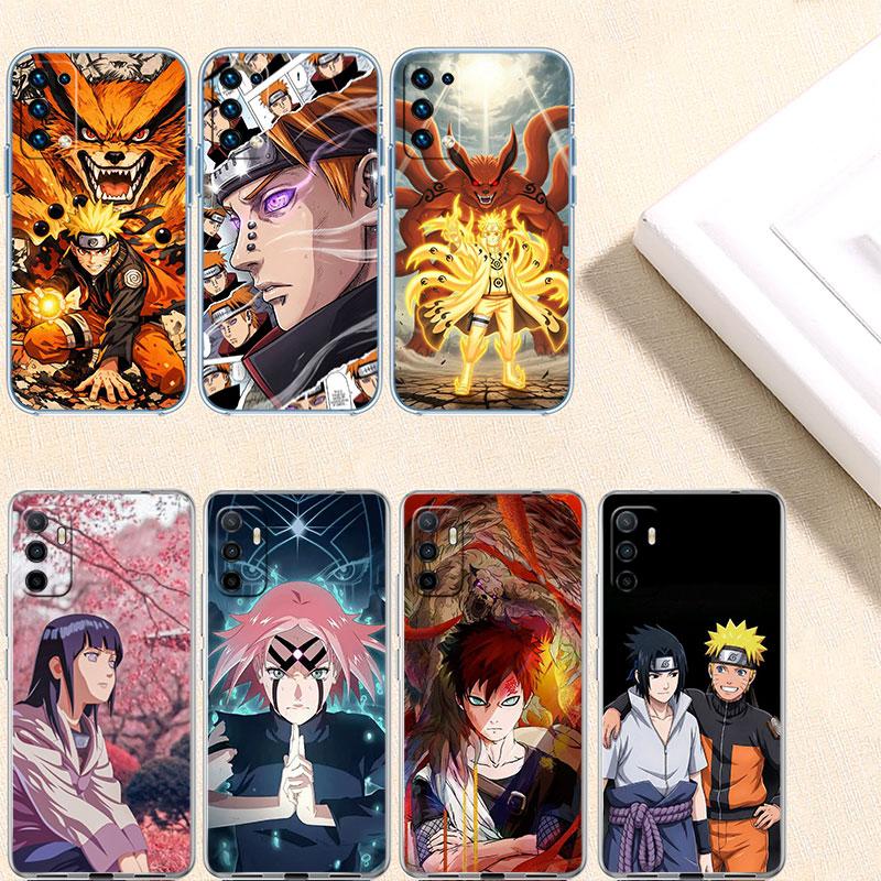 Naruto Uzumaki Sasuke Transparent Phone Case for Samsung Galaxy A04 A04S A14 A23 A34 A54 M23 M33 M52 M53