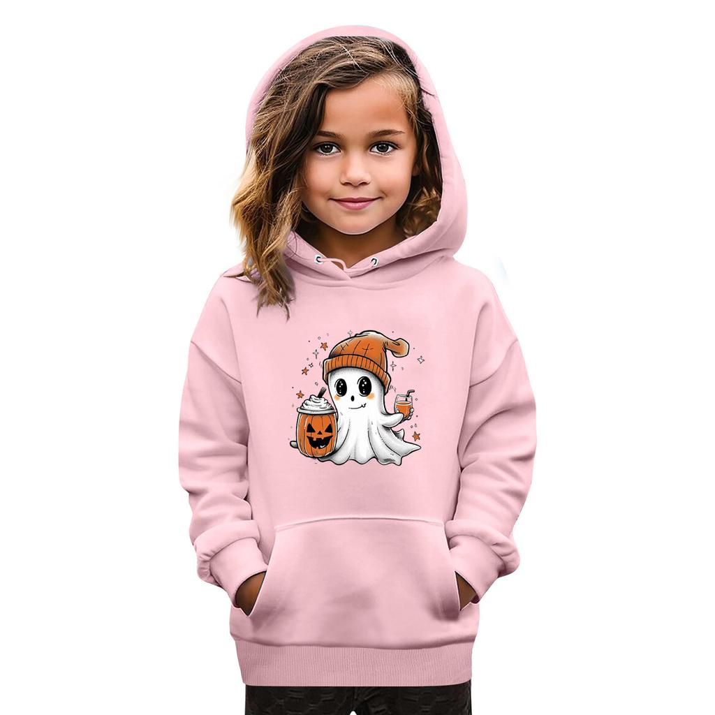 Sweatshirts For Teen Girls Hoodies Long Sleeve Drawstring Pullover Cute Oversized Hoodie Halloween Day