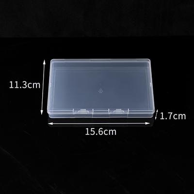 Cutie de Depozitare din Plastic PP Transparent, Cutie Rectangulară B01 Plată cu Capac, Cutie Mică pentru Piese de Schimb, Cutie de Ambalare pentru Feronerie Bijuterii.