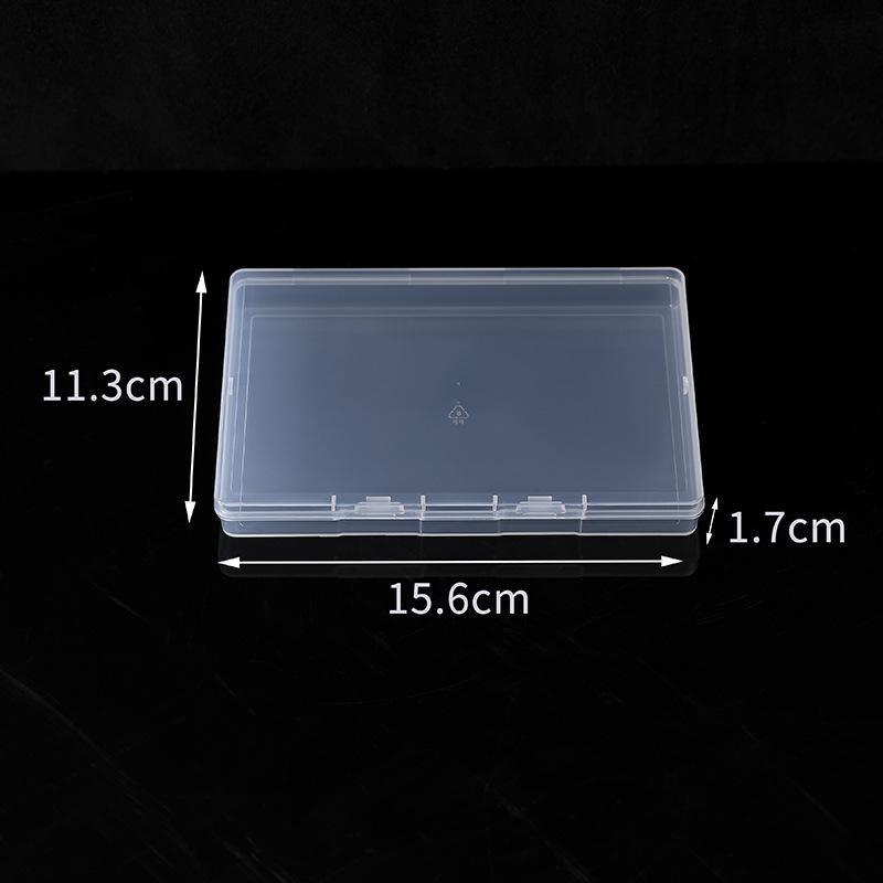 Transparent Plastic Pp Storage Box, Covered Rectangular B01 Flat Box, Spare Parts Small Box, Jewelry Hardware Packaging Box.