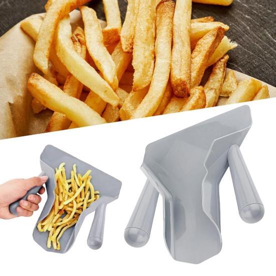 Potato Chips Shovel Dual-Handed Food Shovel Popcorn Scoop French Fry Spatula Restaurant Kitchen Utensil