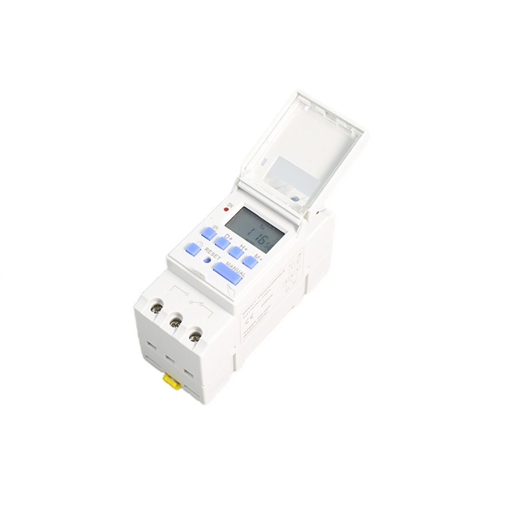 1Pcs Durable Programmable Digital Timer Switch Weekly 7 Days LCD Display THC15A 220V Din Rail Relay Control