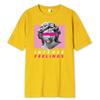 Intense Feelings Funny Hot Sale T-Shirts Men Fashion Soft Clothing Summer Breathable Tee Clothing Hip Hop Personality Tshirt