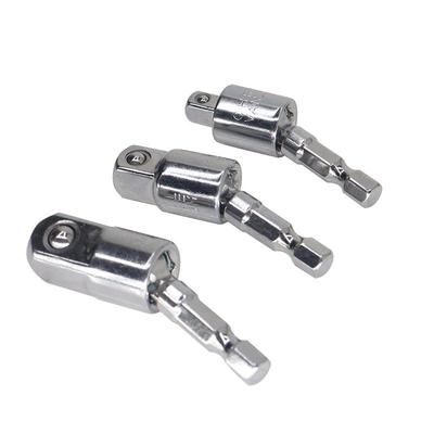 Pneumatic Hex Handle To Square Sleeve Universal Joint Rod for 360° Drill Conversion