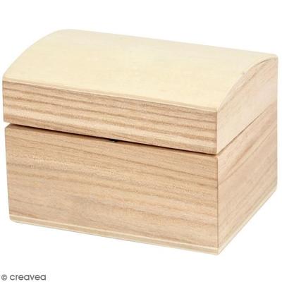 Dřevěná krabička na ozdobu - 8 x 6 x 4,5 cm