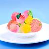 10Pcs/lot Multicolors Luminous Fruit Miniatures Glow In the Dark Resin Ornaments Fairy Garden Decoration Micro Landscape