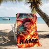 Customizable Personalized Beach Towels Demon Slayer Tanjiro Themed designs.Suitable for the Beach, Yoga, Sports;ideal As Beach Accessories