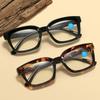 Anti-blue Light Reading Glasses for Women Men Square Frame Eyewear Suitable Reading Books Viewing Computer Eyeglass