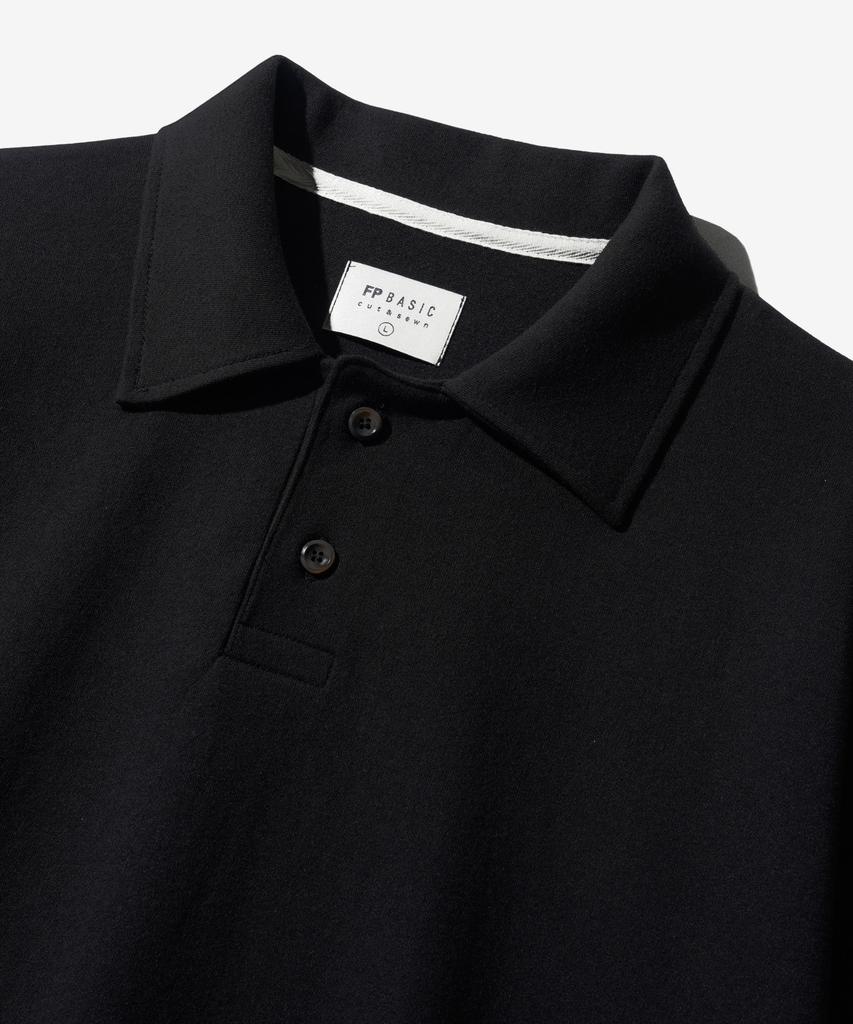 FP142 New Wave Volume Collar Short Sleeve T-Shirt Black Sjst1457