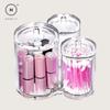 Homlly 3pc Acrylic Clear Cotton Ball and Swab Organizer
