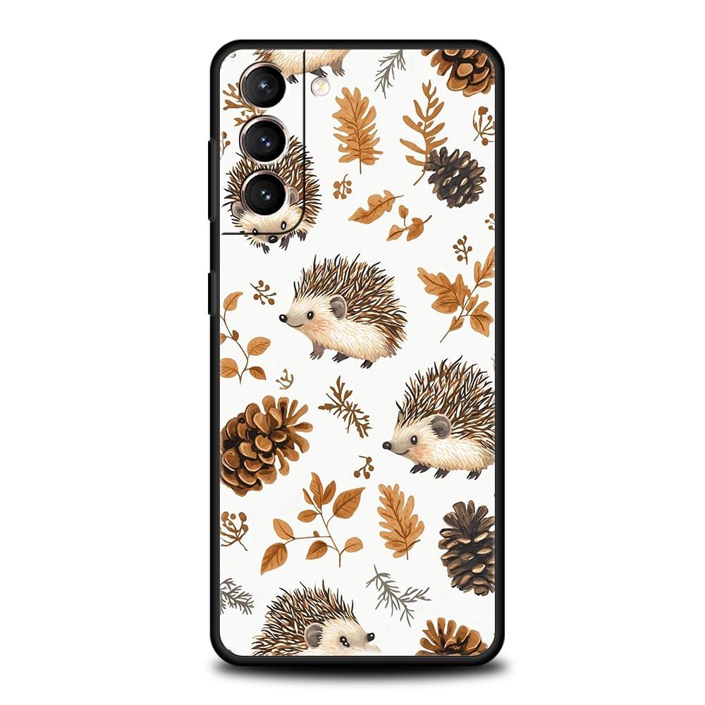 

Cute Little Hedgehog Phone Case For Samsung Galaxy S25 S24 S23 S22 S20 Ultra S21 FE 5G S10 Plus S10E Soft TPU Cover Samsung S20 FE