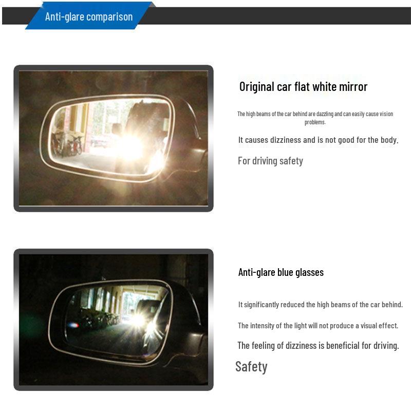 

AION Y & Yplus Reversing and Wide-Angle Anti-Glare Mirror Lenses Standard White Mirror Adhesive - Passenger
