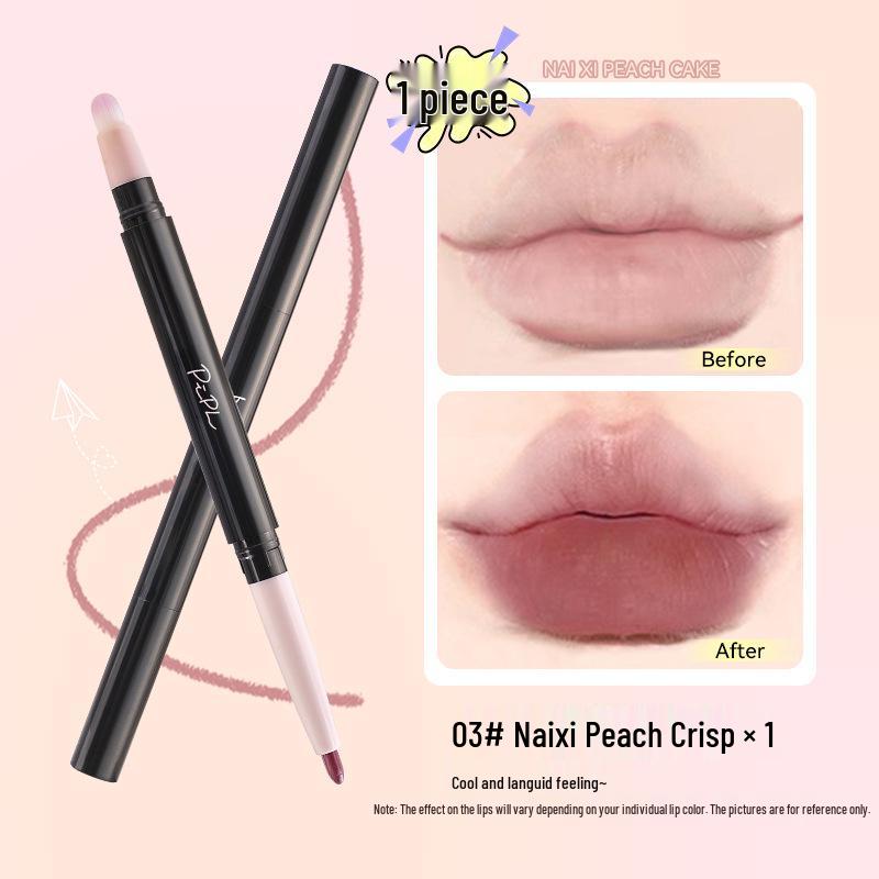 PIPL Matte Double-Ended Lip Liner and Plumping Lipstick Pen