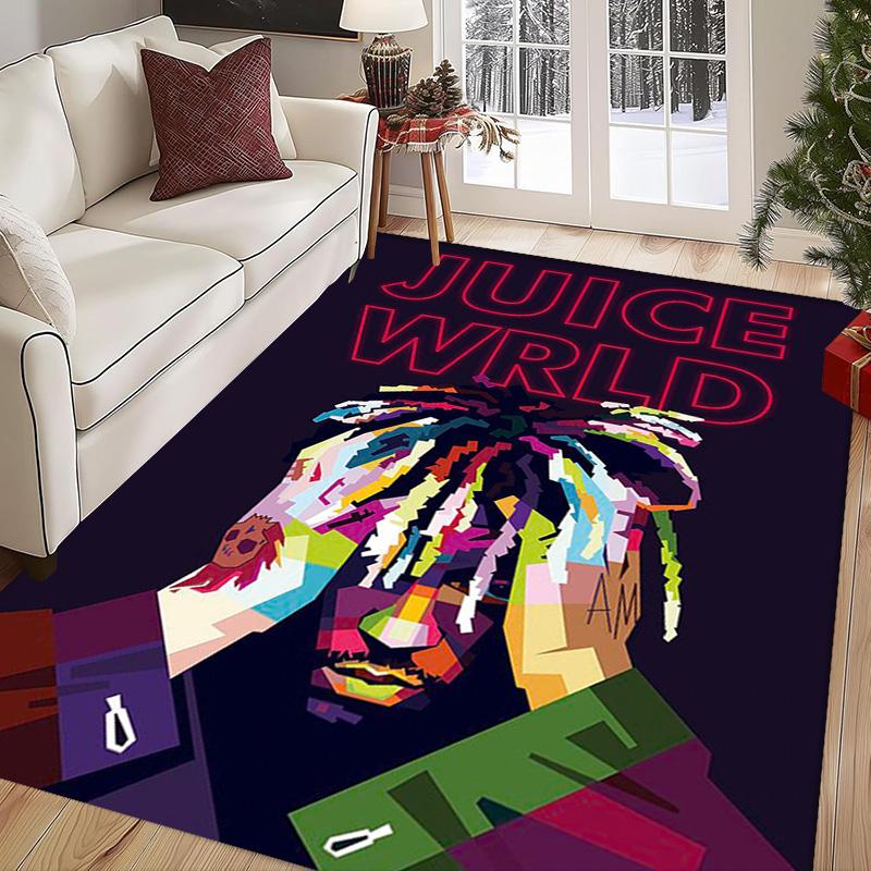 Juice Wrld: Legacy Music Passion Carpet Printing Suitable for All Seasons Bathroom Mat Fashion Office Chair Cushion