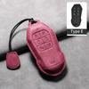 6 Buttons Leather Car Key Case Cover Shell For Xpeng X9 Anti-Scratch Car Key Protector Shell For Xiaopeng X9 Garnish Accessories
